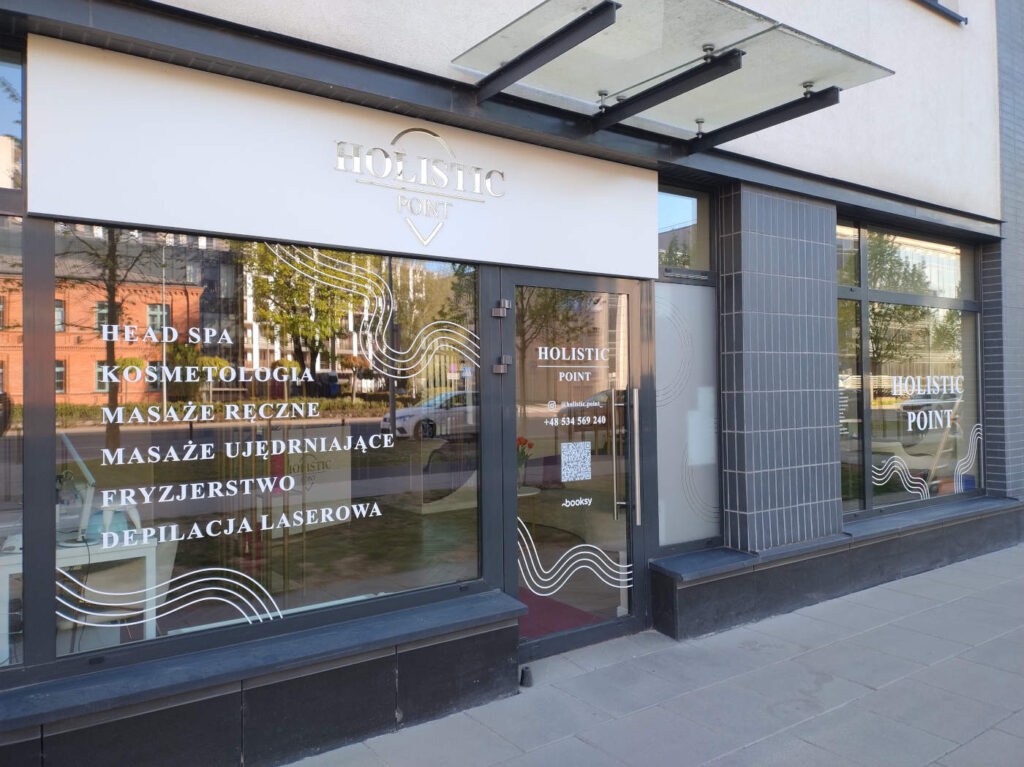 witryna salonu beauty zoliborz
